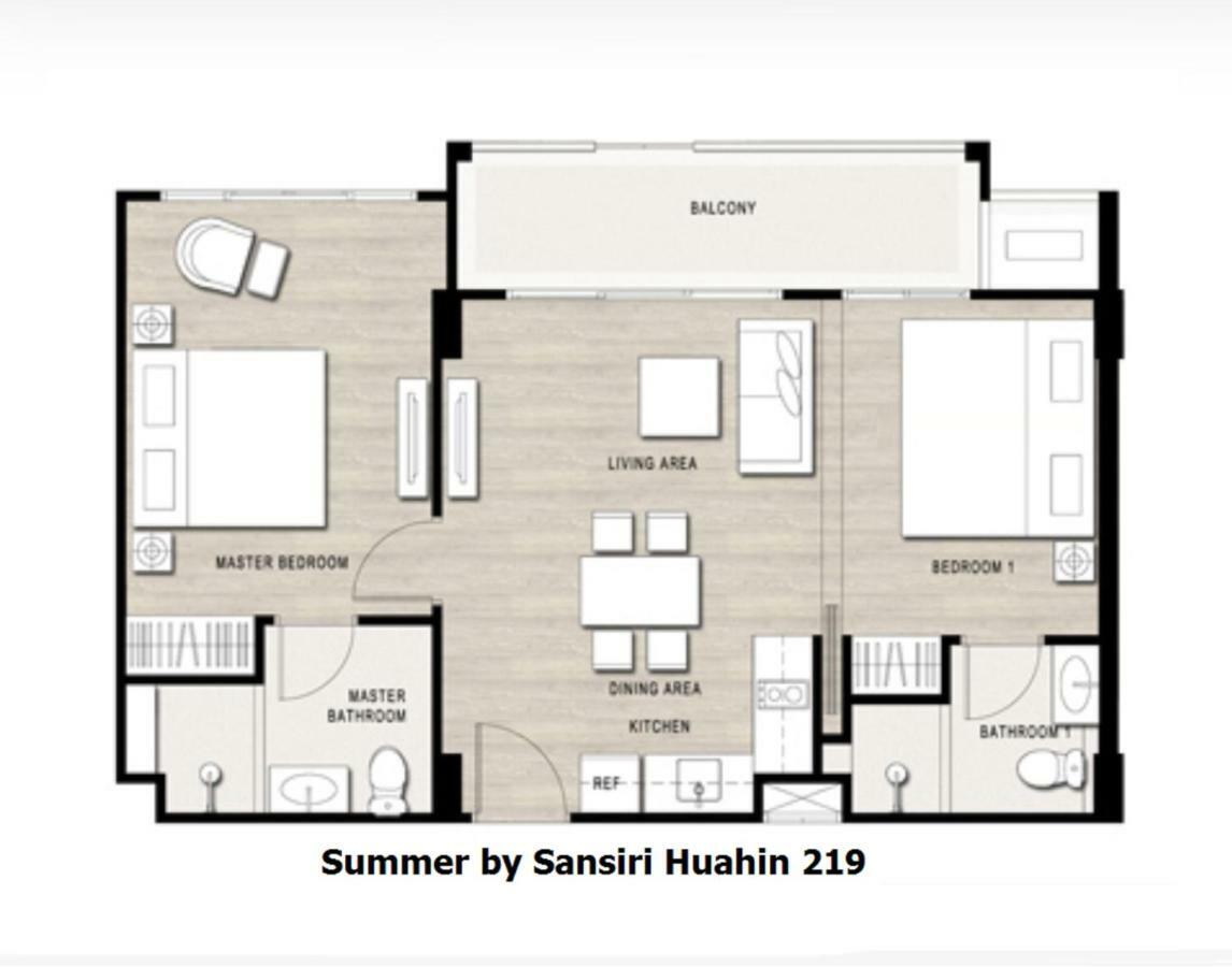 2 Bedroom Summer Huahin Condominium エクステリア 写真